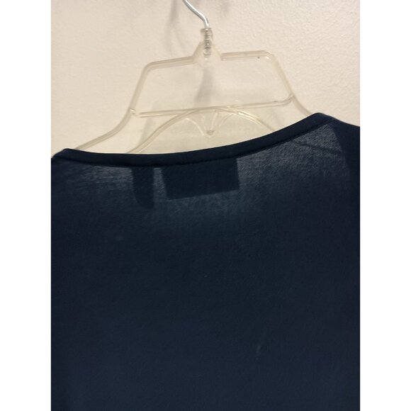 Attitudes By Renee Cardigan Womens 1X Blue Jersey Asymmetric Capsule Minimalist - Picture 9 of 11